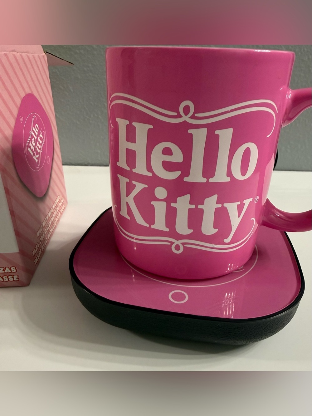 Sanrio Hello Kitty Mug Warmer with Pink Mug Dorm Office Desk Set